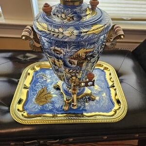 Samovar  electric katle  with a plate